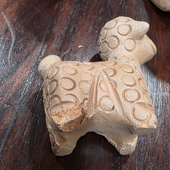 Vintage Handcrafted Terracotta 10-Piece Nativity Set - Folk Art - Picture 7 of 8